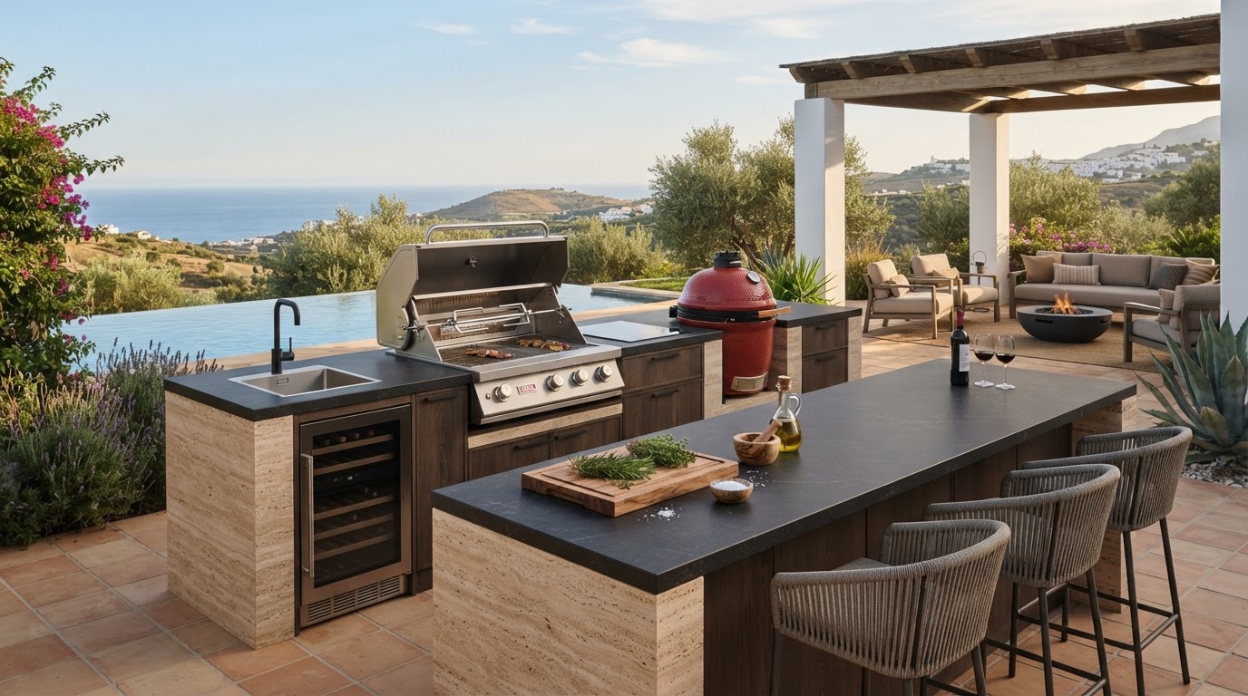 cocina de exterior a medida