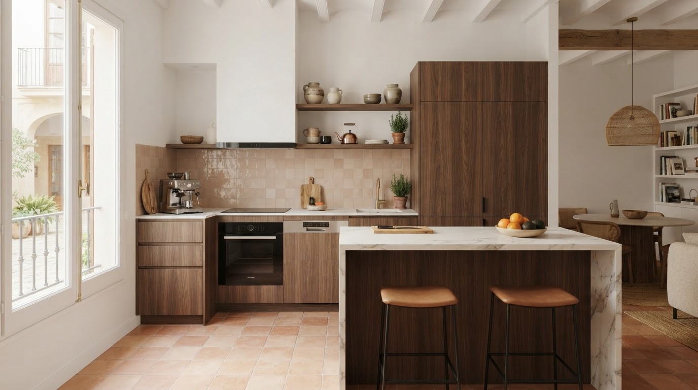 Cocina pequeña a medida
