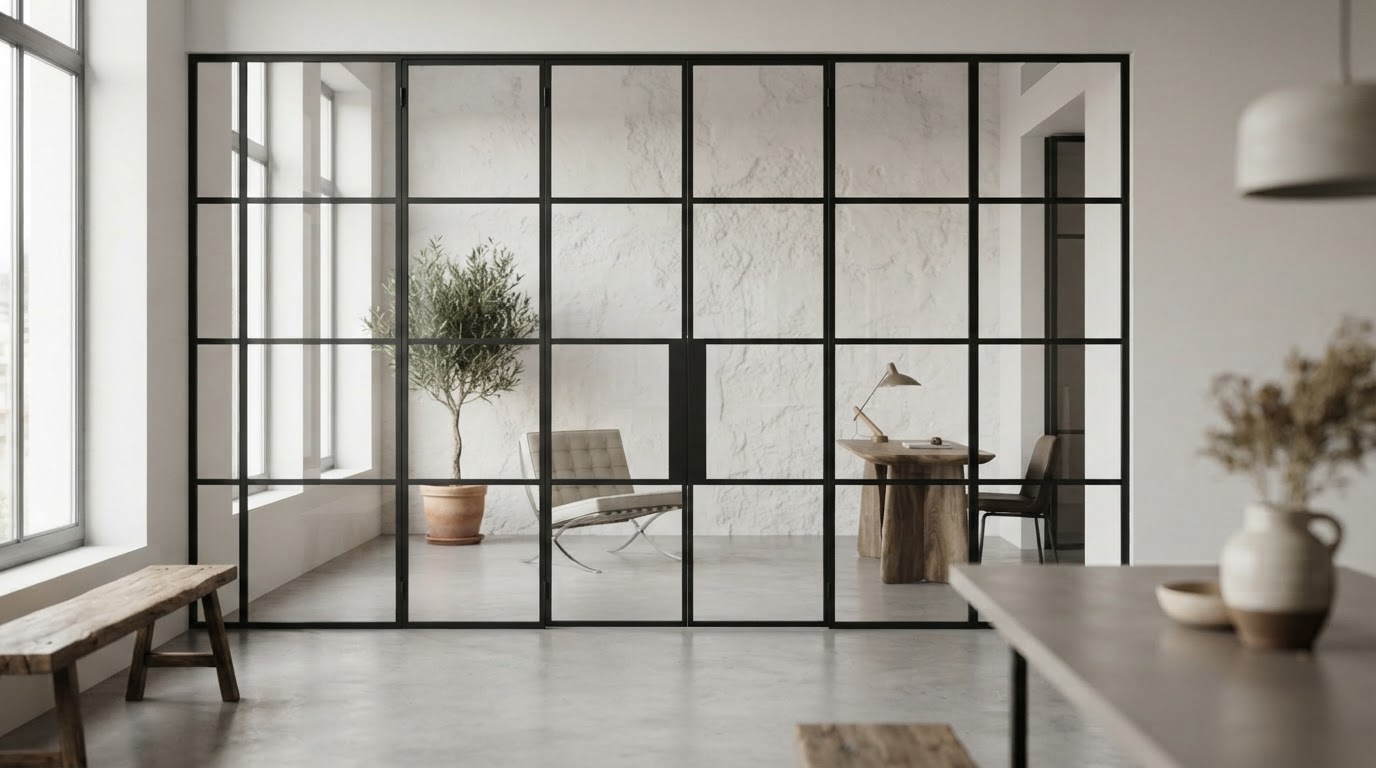 Cristal a medida estilo Bauhaus