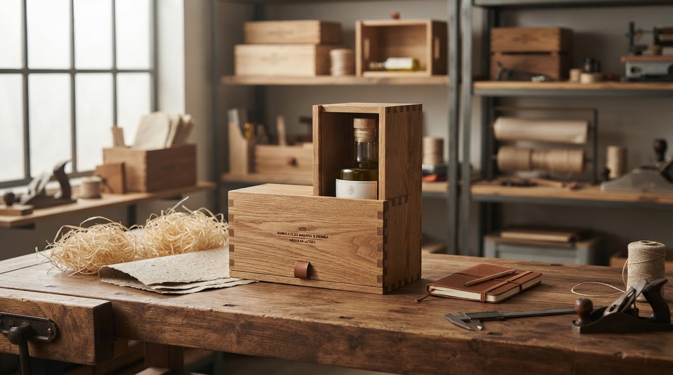 caja de madera a medida