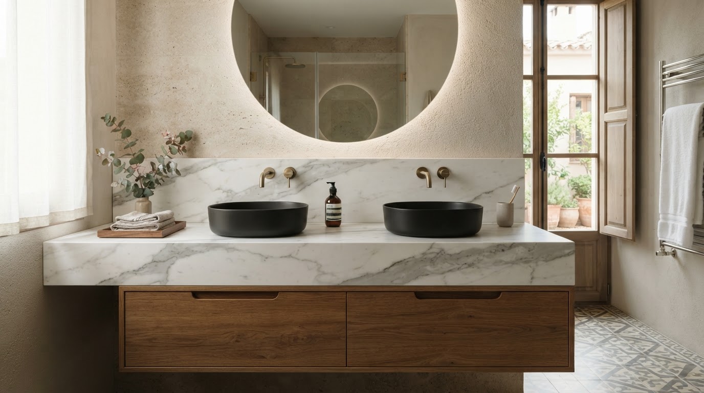 encimera de baño a medida