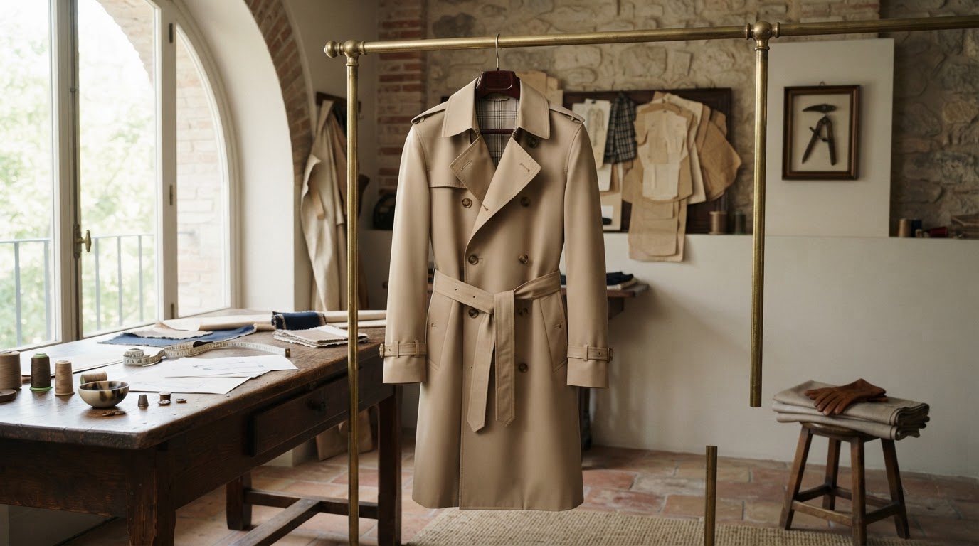 Gabardina a medida para hombre