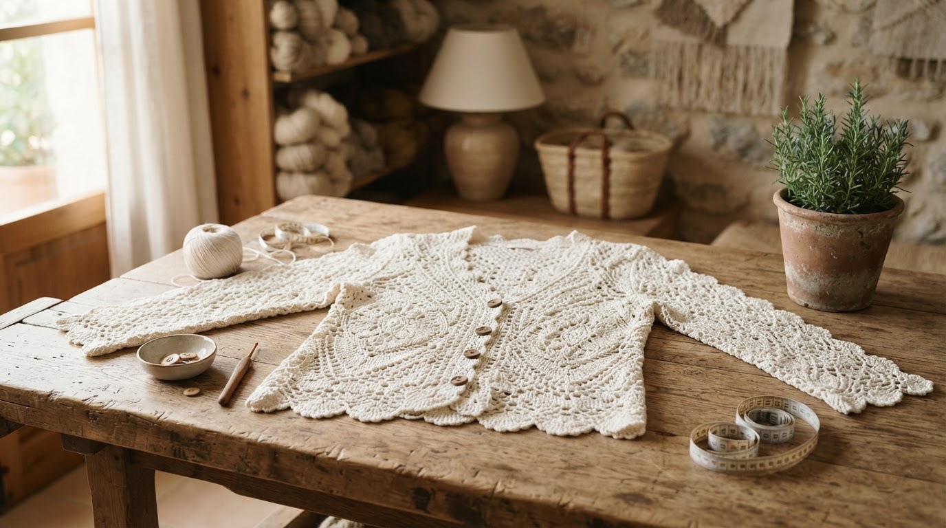Chaleco de crochet a medida