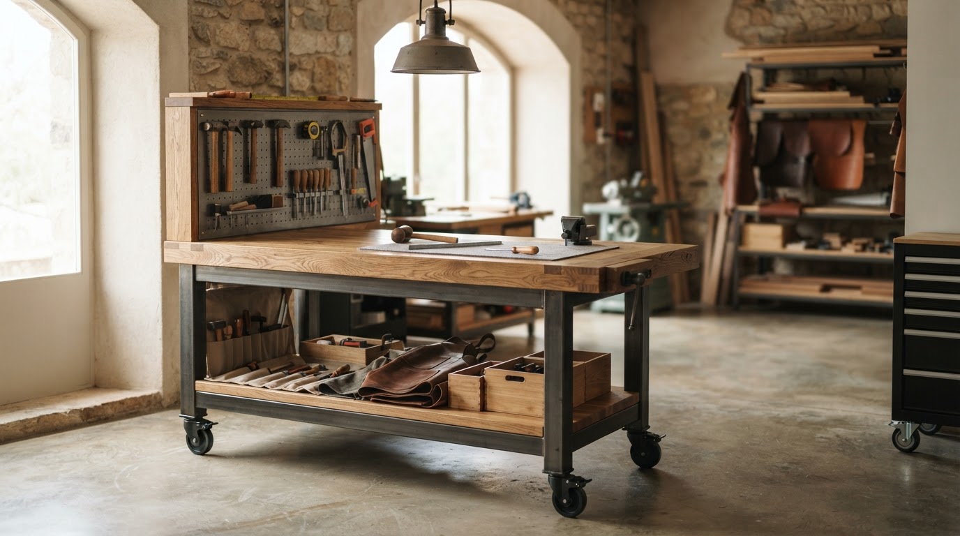 mesa de trabajo a medida