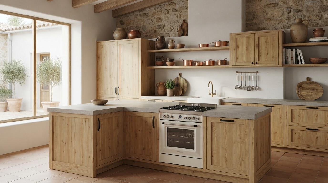 Muebles de cocina de pino a medida