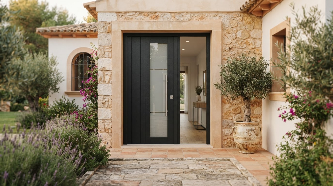 Puerta de aluminio a medida