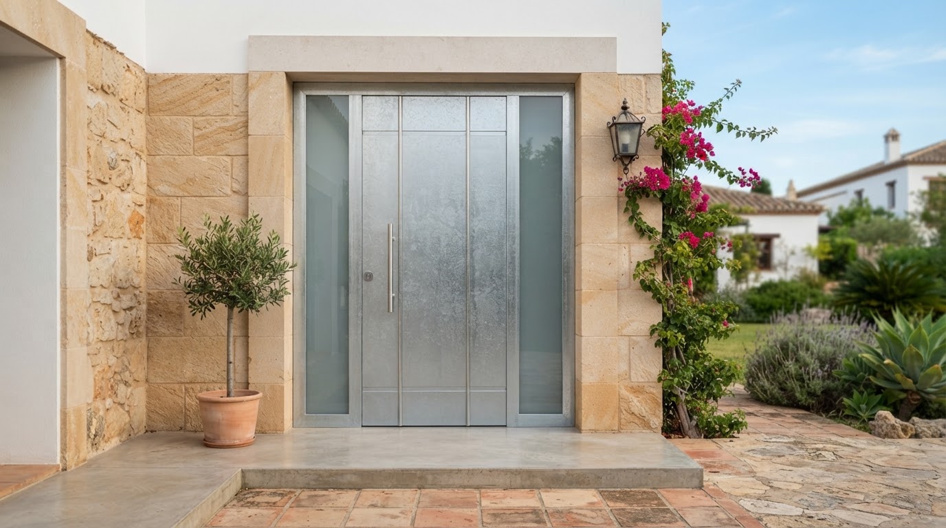 puerta galvanizada a medida