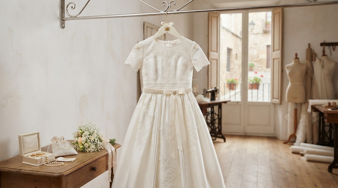 Vestido de comunión a medida