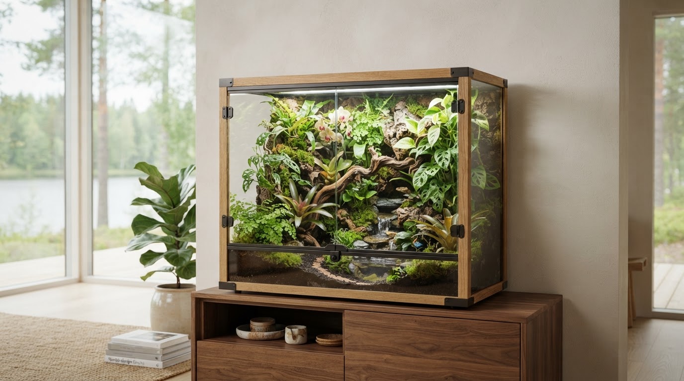 Räätälöity terraario eläimelle