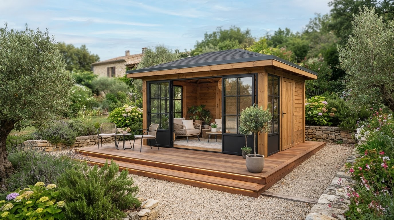abri en bois sur mesure