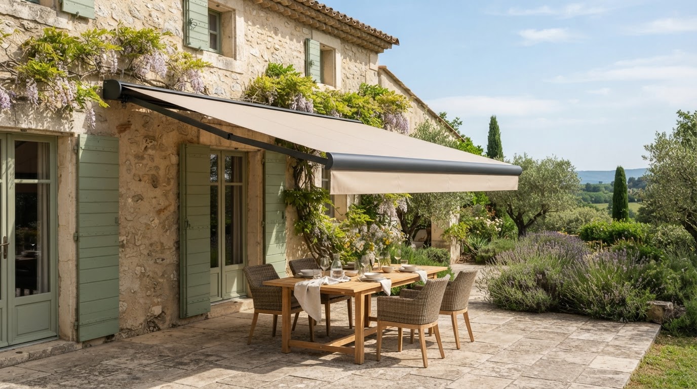 auvent en aluminium sur mesure