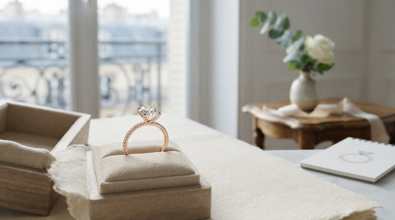 Bague de fiançailles personnalisée