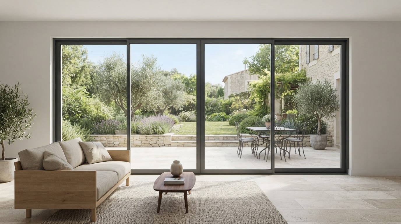 Baie vitrée aluminium sur mesure
