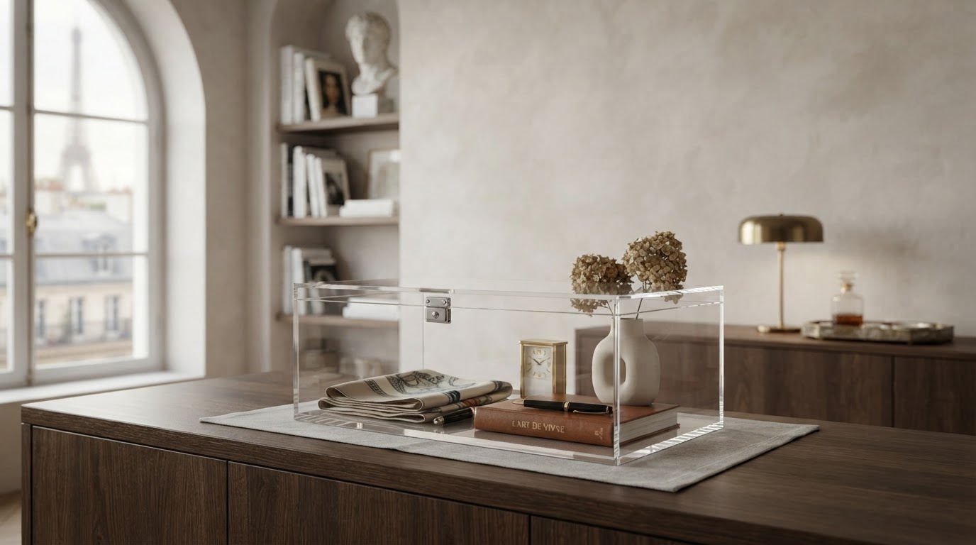 Boîte en plexiglas sur mesure