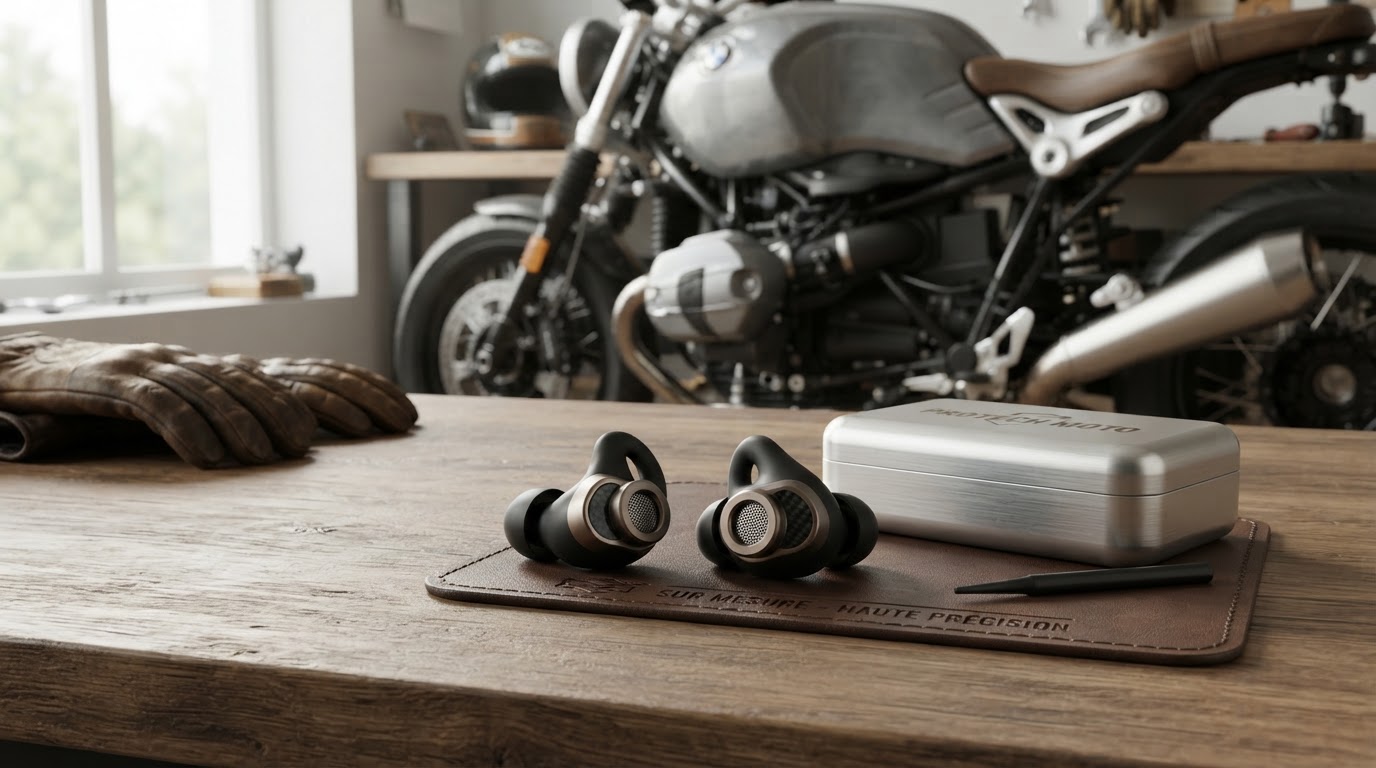 Bouchons d'oreille moto sur mesure