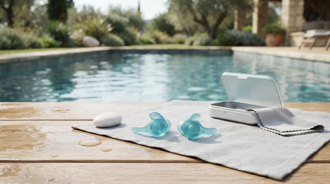 Bouchon d'oreille sur mesure pour piscine