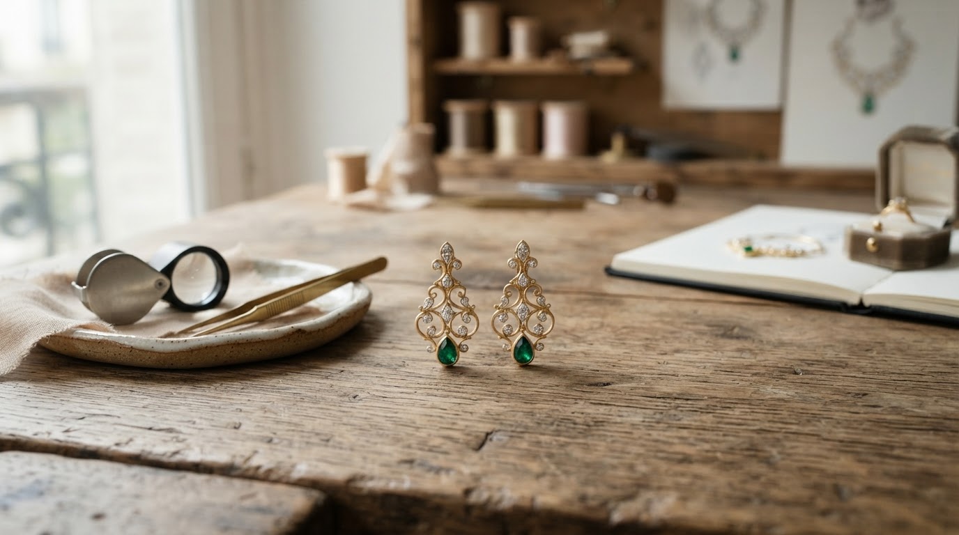 boucles d'oreilles sur mesure