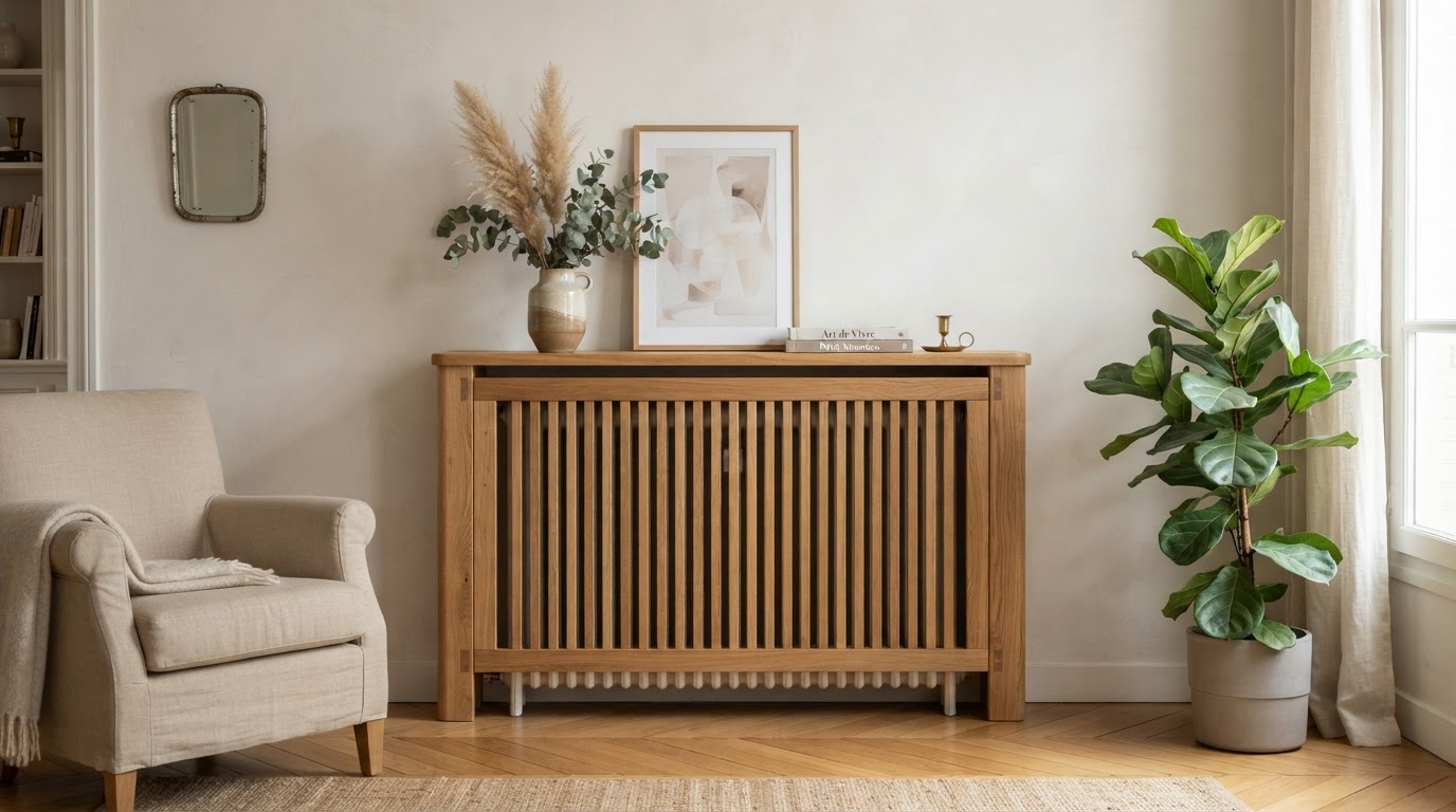 Cache-radiateur en bois sur mesure