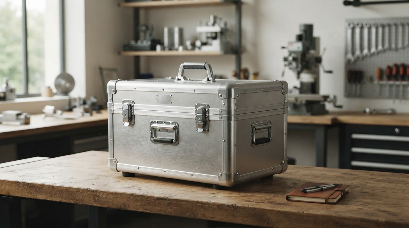 mallette en aluminium