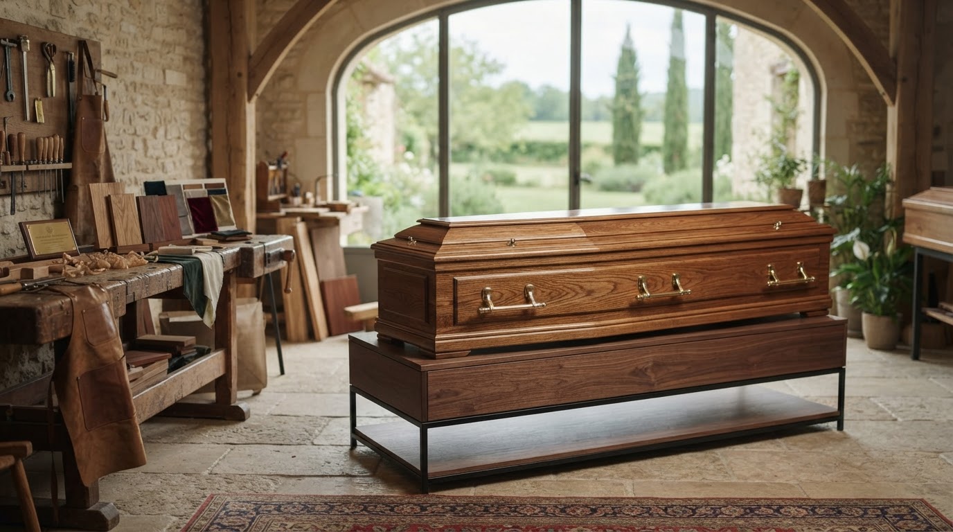 cercueil en bois sur mesure