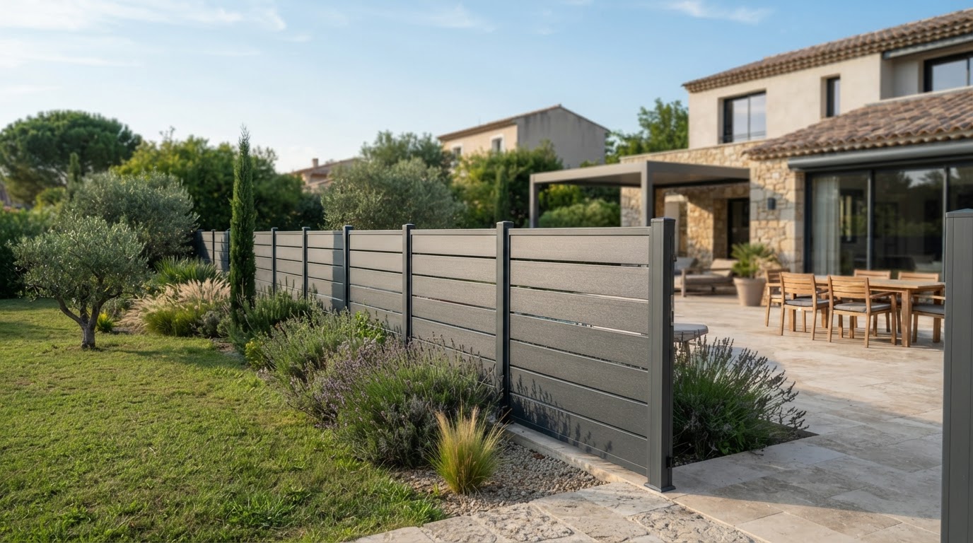 Clôture en aluminium sur mesure