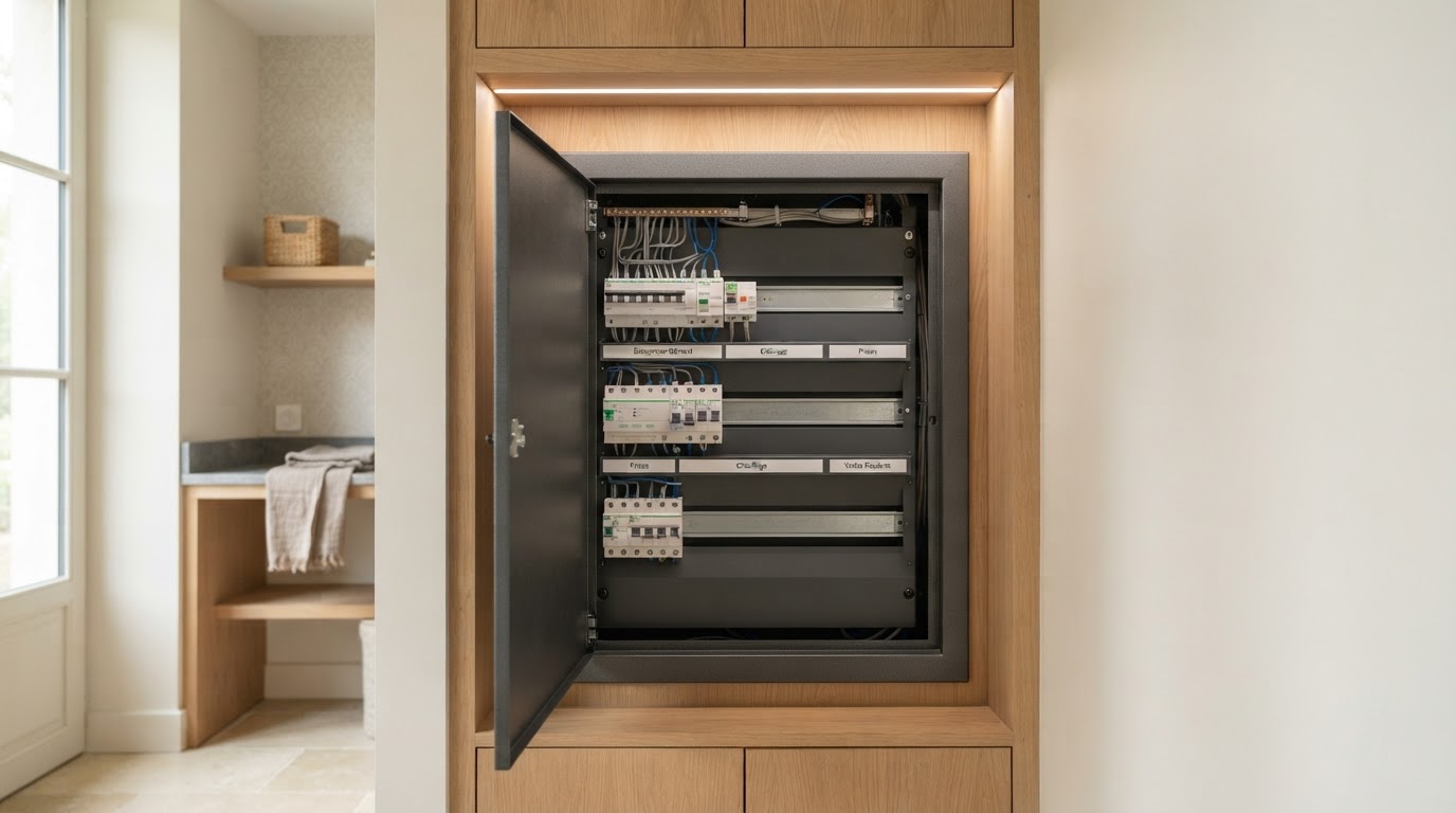 coffret d'habillage sur mesure pour tableau électrique