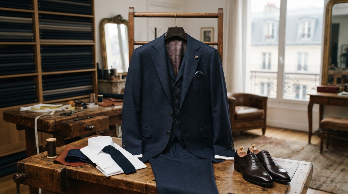 costume trois pièces sur mesure
