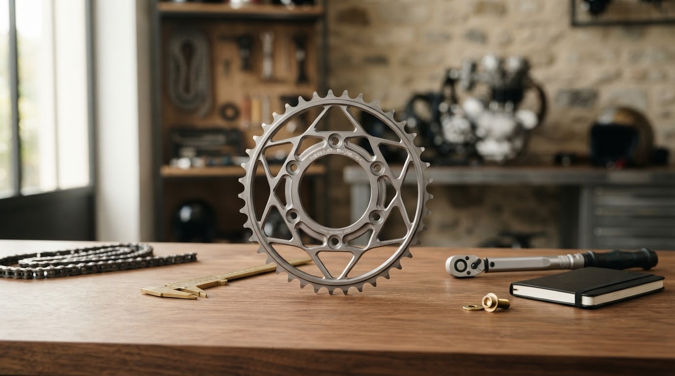 Couronne de moto sur mesure
