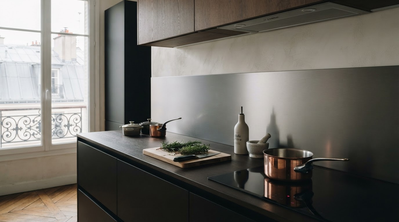 crédence en aluminium sur mesure