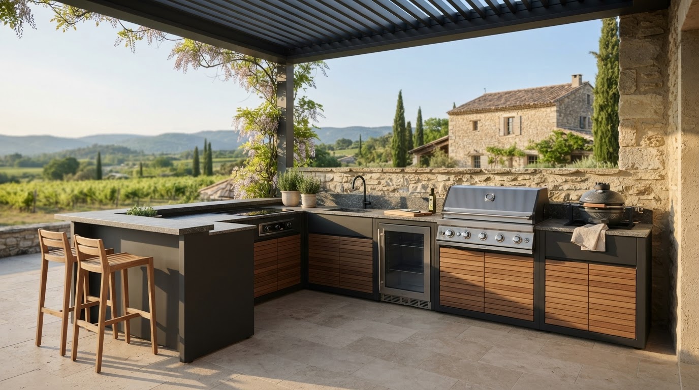 cuisine extérieure sur mesure