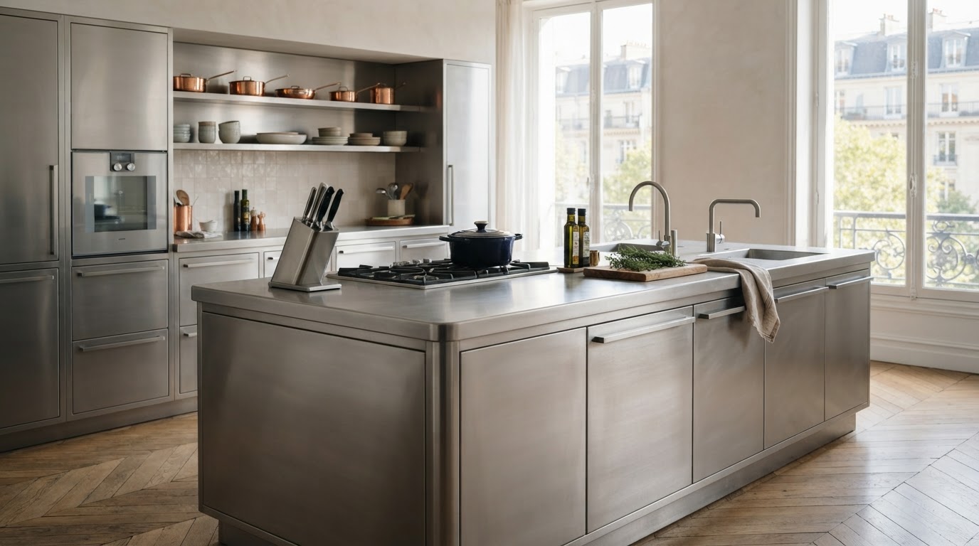Cuisine en inox sur mesure