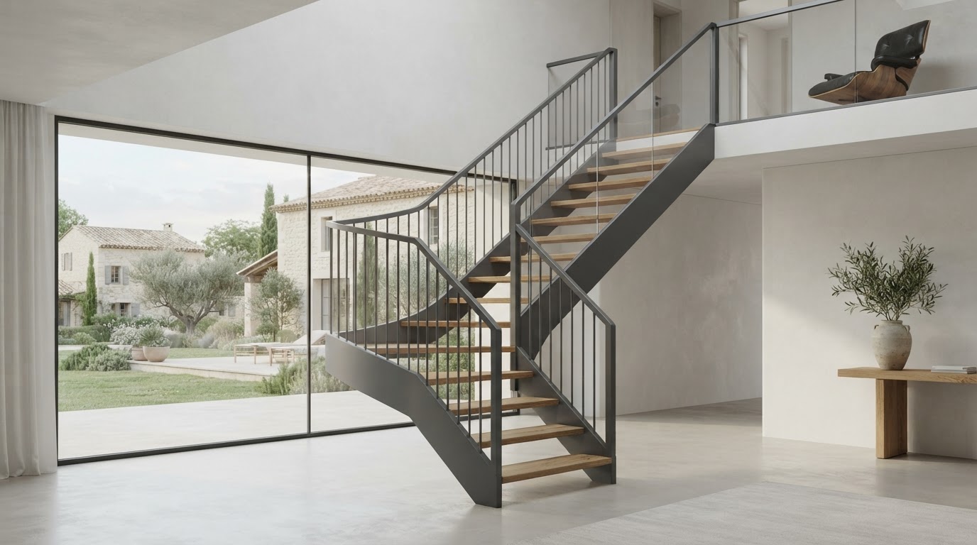escalier aluminium sur mesure