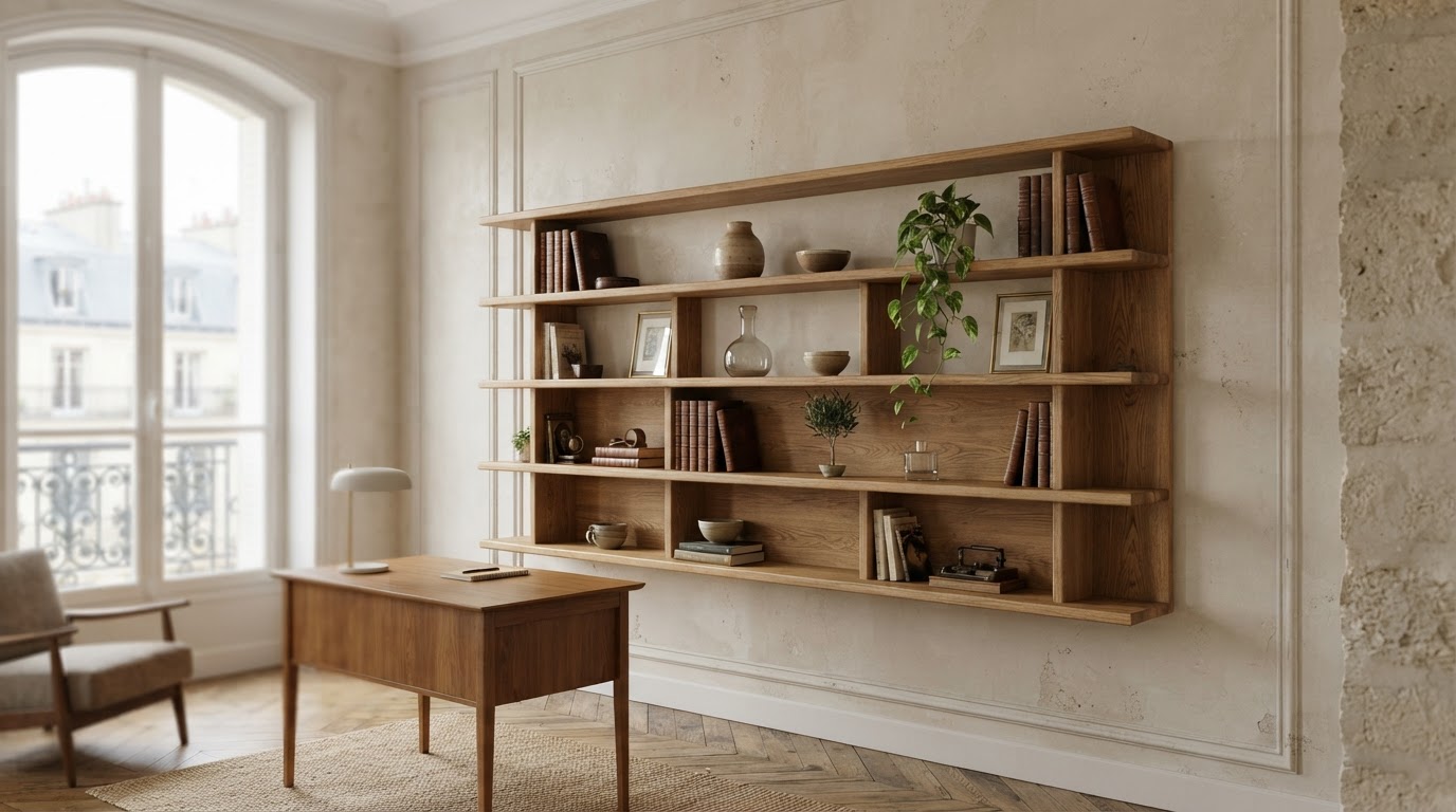 étagère en bois sur mesure