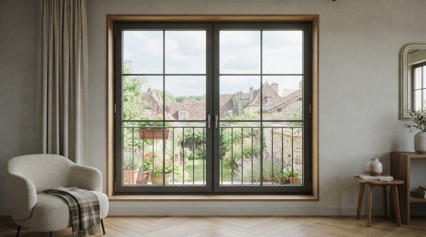 Fenêtre à double battant sur mesure