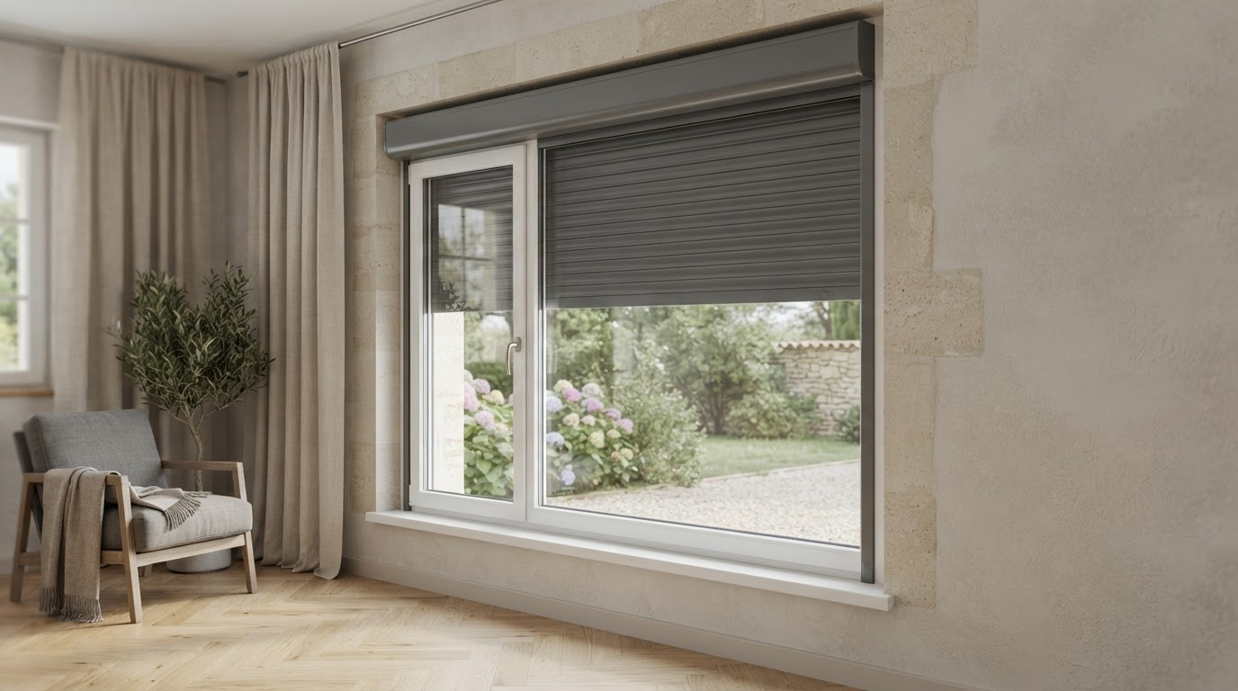 Fenêtre PVC sur mesure avec volet roulant