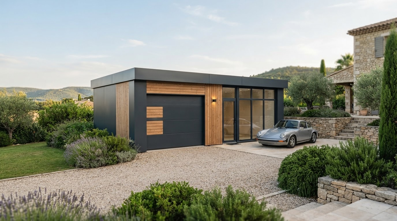 Garage en kit sur mesure en bois