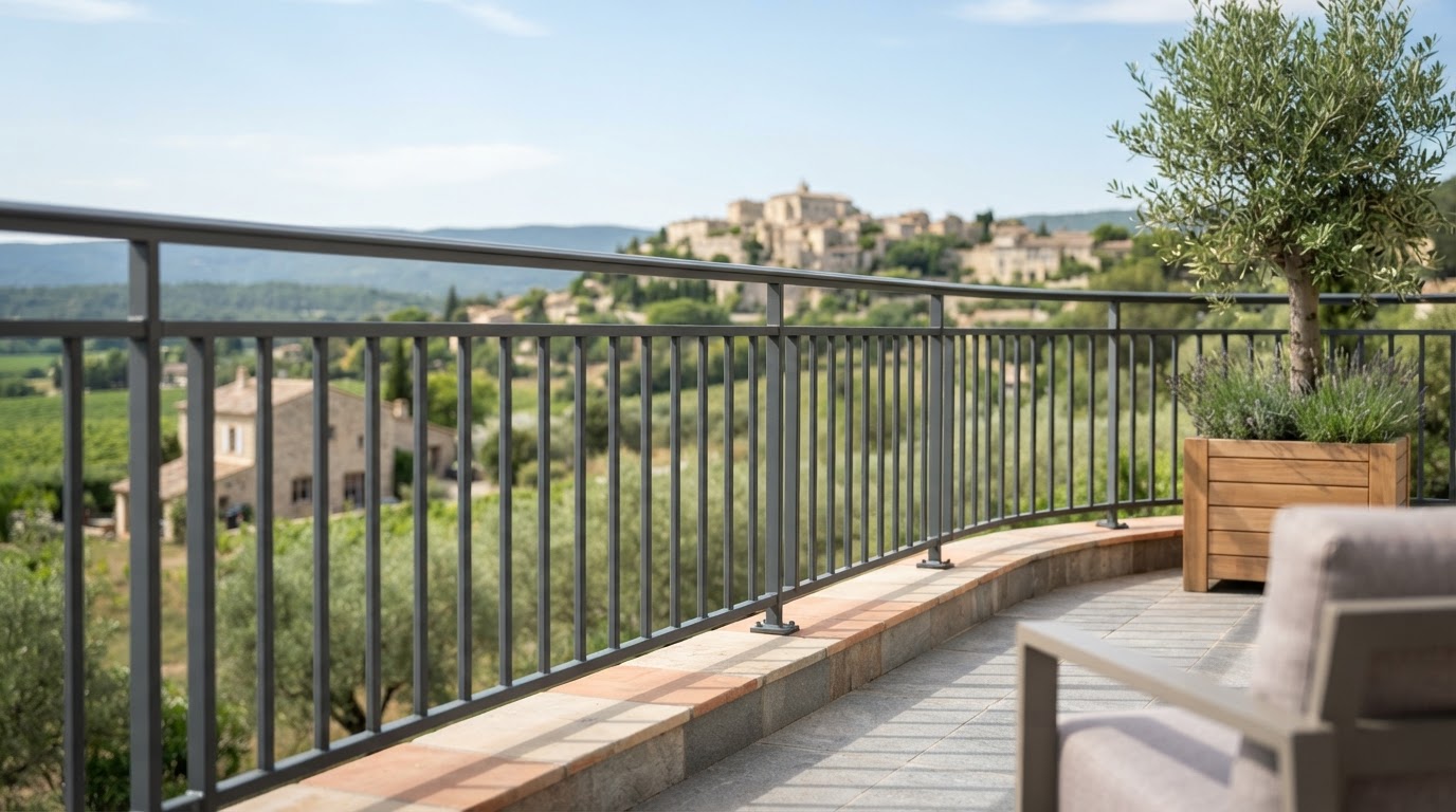 Garde-corps en aluminium sur mesure