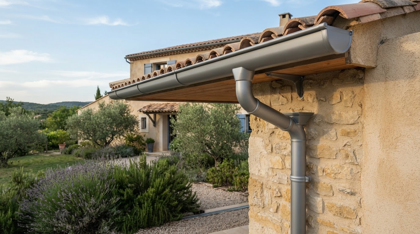 Gouttière en aluminium sur mesure