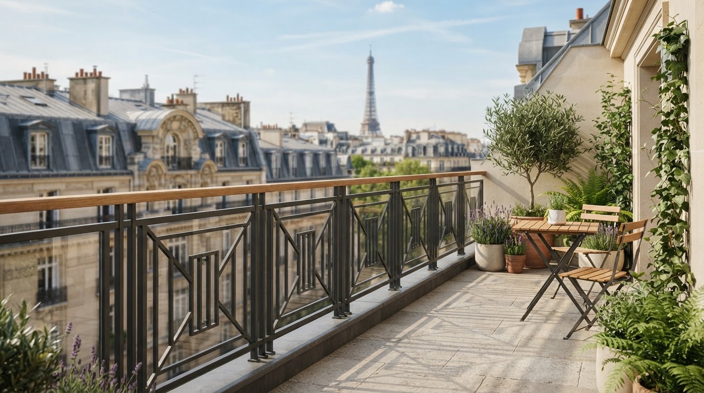 Cache-pot vert sur mesure
