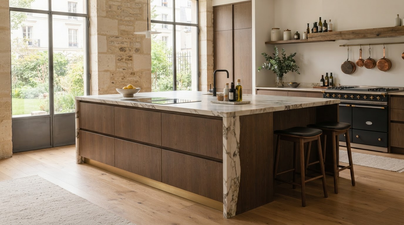 ilot de cuisine sur mesure