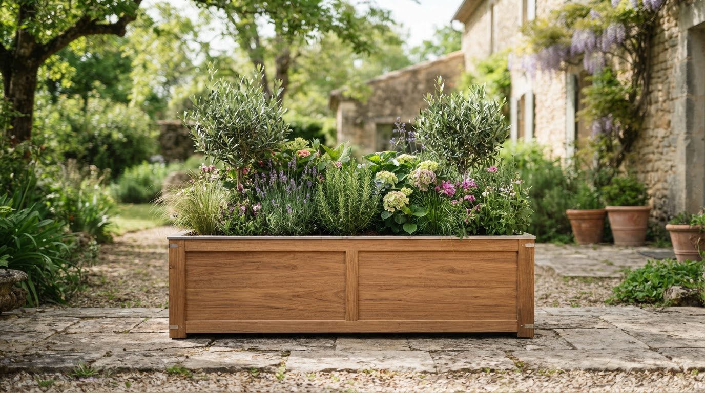 jardinière en bois sur mesure
