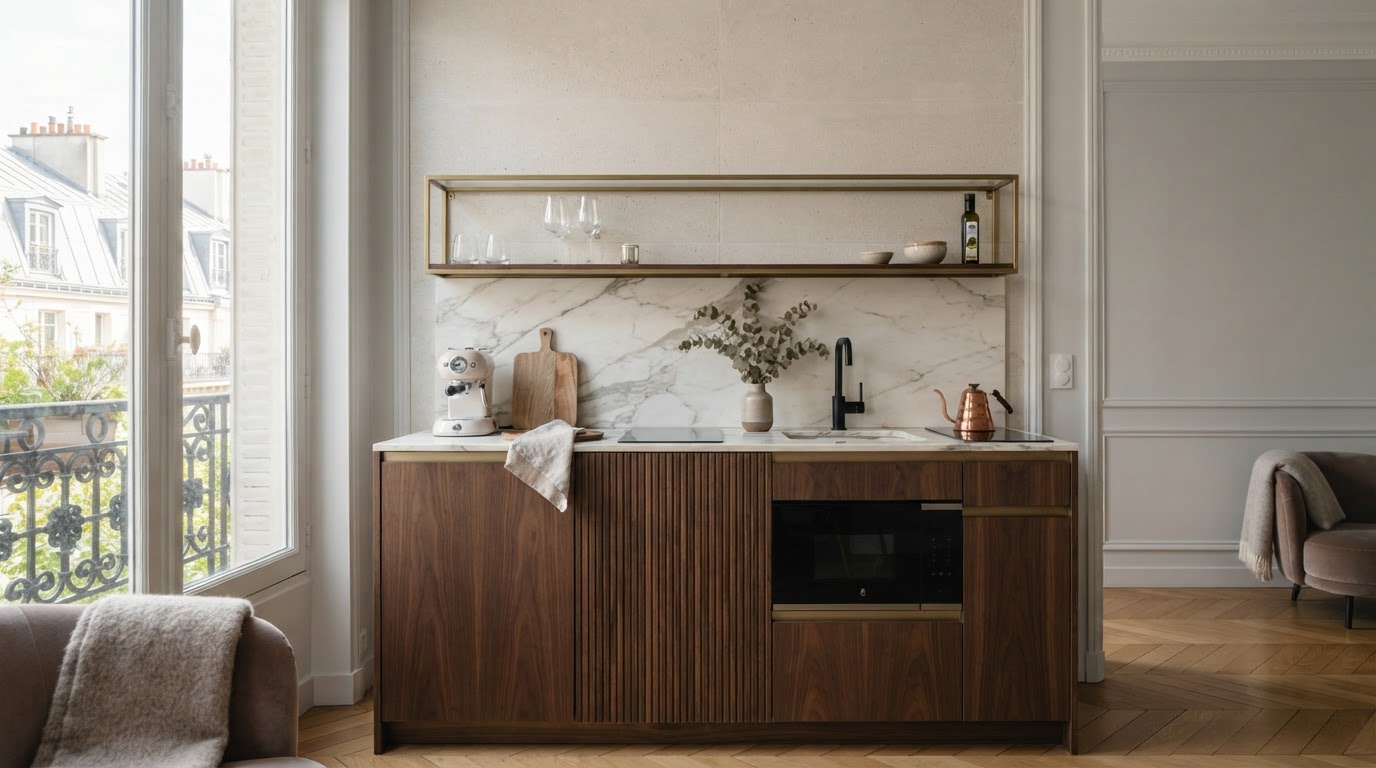cuisine kitchenette sur mesure