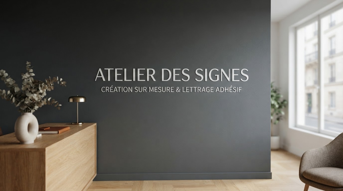 lettrage adhésif personnalisé