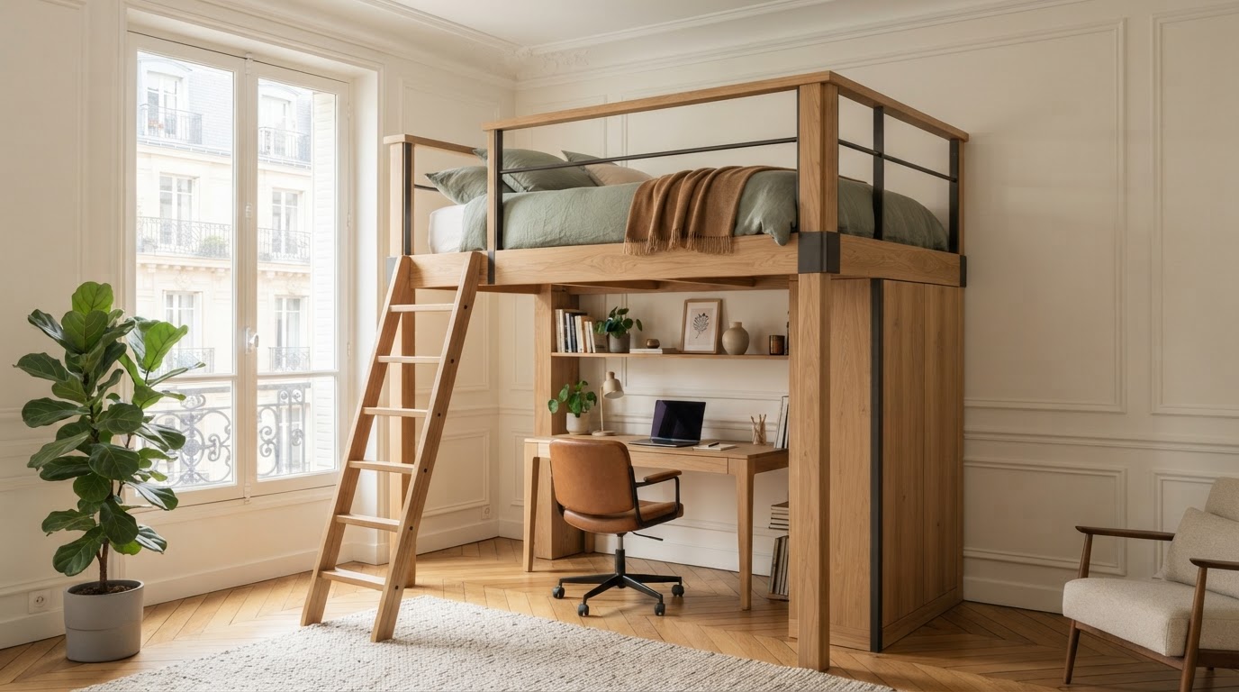 Lit mezzanine sur mesure