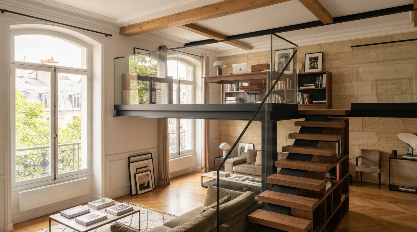 mezzanine en bois sur mesure