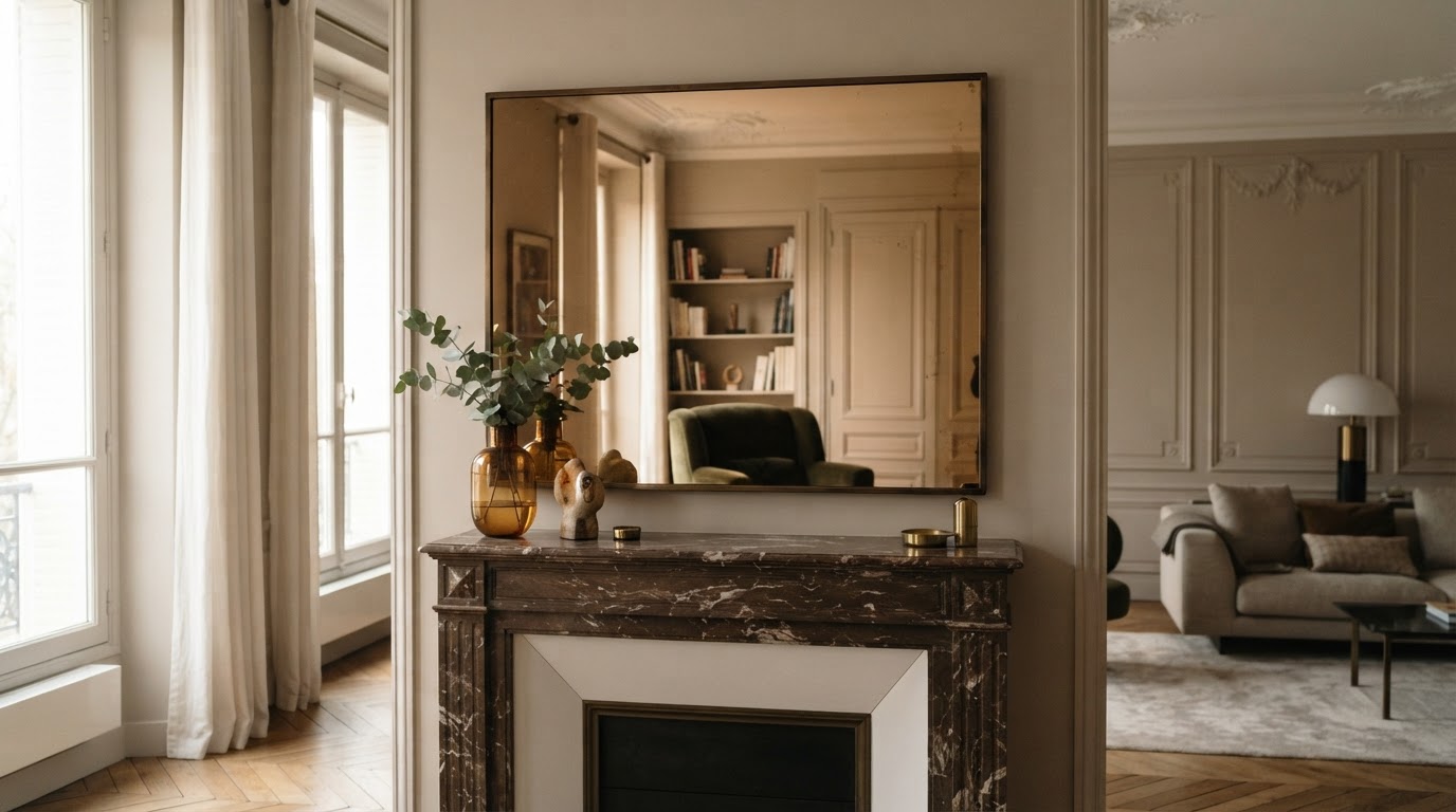 miroir bronze sur mesure