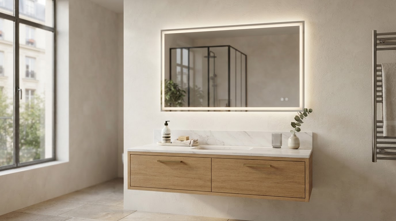 miroir led sur mesure