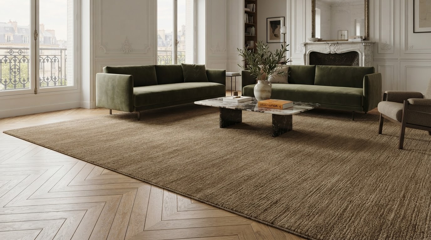 Moquette sur mesure dans un salon moderne