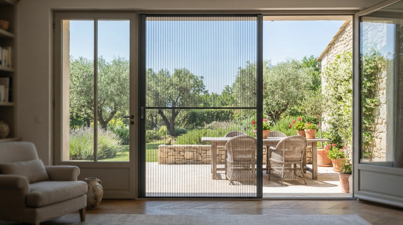 moustiquaire plissée sur mesure