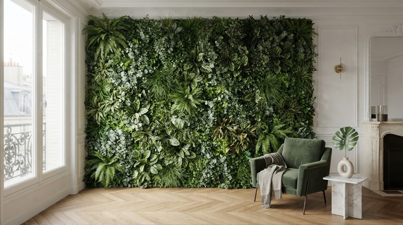 mur végétal artificiel sur mesure